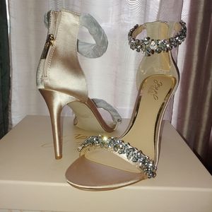 BADGLEY MISCHKA RAMIRA EMBELLISHED EVENING SHOE